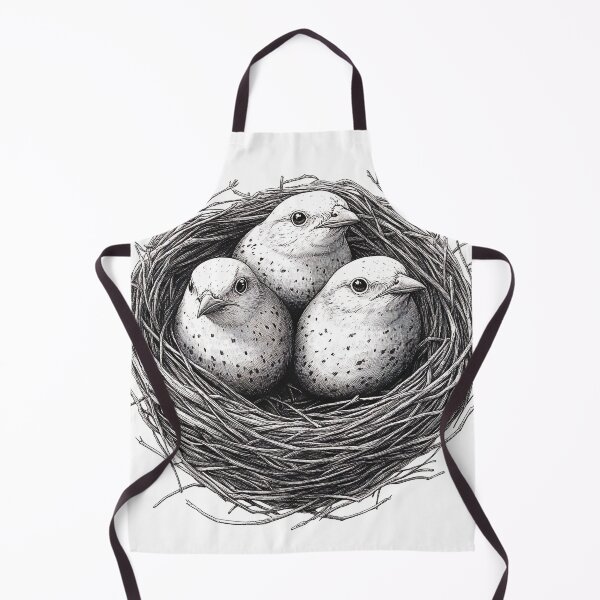 Item preview, Black and White Bird Pencil Drawing designed and sold by Pencil-Art.