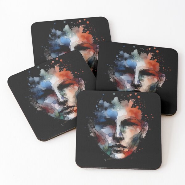 Item preview,  Abstract Watercolor Portrait Art designed and sold by pumsquare.