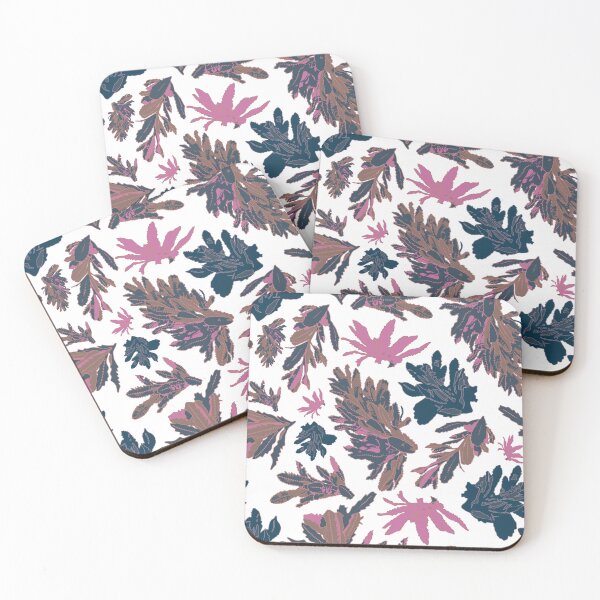 Item preview, Purple-White Banksia Leaves - Subtle Eucalyptus Breeze Art Print, Katoomba Winter Walk designed and sold by Jay Dee Dearness.