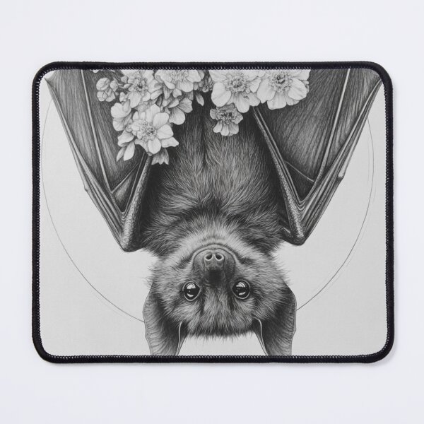 Item preview, Black and white pencil drawing of a Bat designed and sold by Pencil-Art.