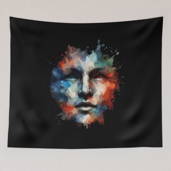 Item preview,  Abstract Watercolor Face Art designed and sold by pumsquare.