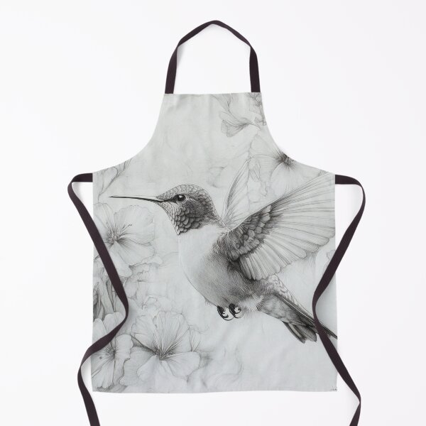 Item preview, Black and White Humming bird Pencil Drawing designed and sold by Pencil-Art.