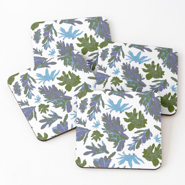 Item preview, Blue-White Banksia Leaves - Cool Eucalyptus Breeze Art Print, Blue Mountains Bushwalk designed and sold by Jay Dee Dearness.