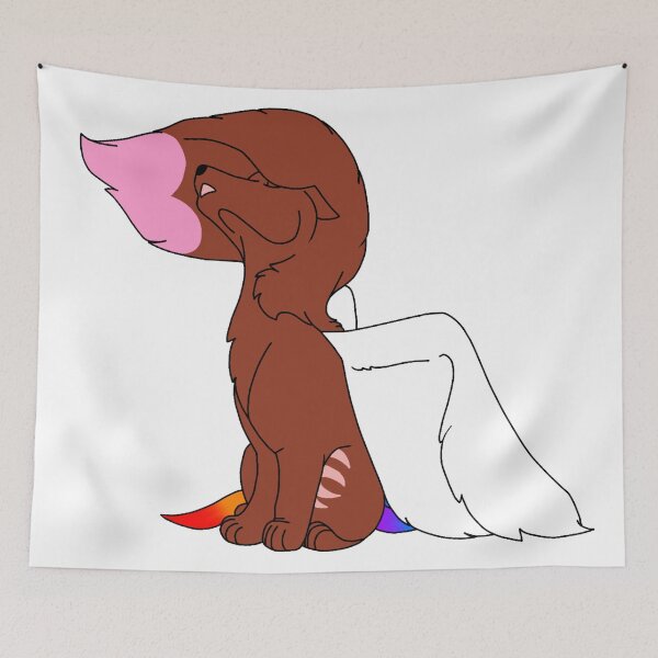 Item preview, Winged Wolfdog howling in the wind designed and sold by beckyhowling.