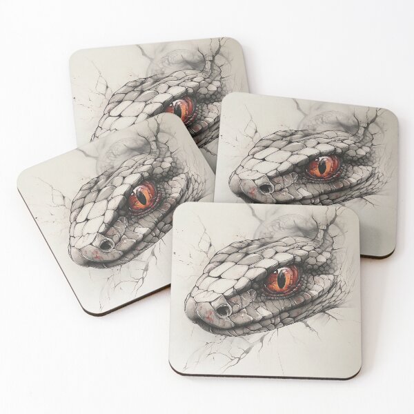 Item preview, Black and White Snake drawing designed and sold by Pencil-Art.