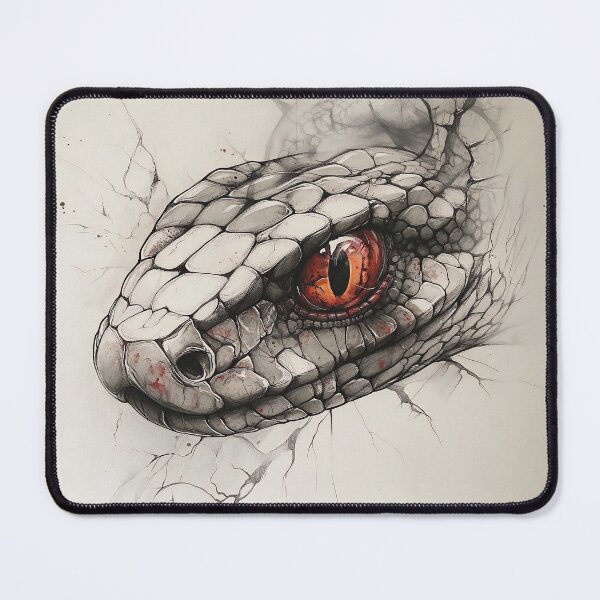 Item preview, Black and White Snake drawing designed and sold by Pencil-Art.