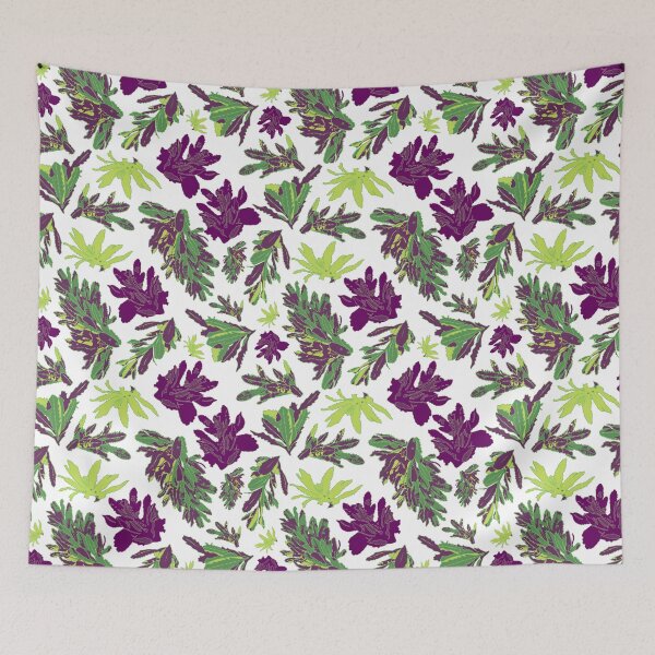 Item preview, Green-White Banksia Leaves - Crisp Winter Bushwalk Art Print, Inspired by Blue Mountains designed and sold by Jay Dee Dearness.