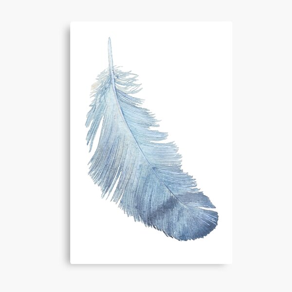 Item preview,  Blue feather study designed and sold by LisaLeQuelenec.
