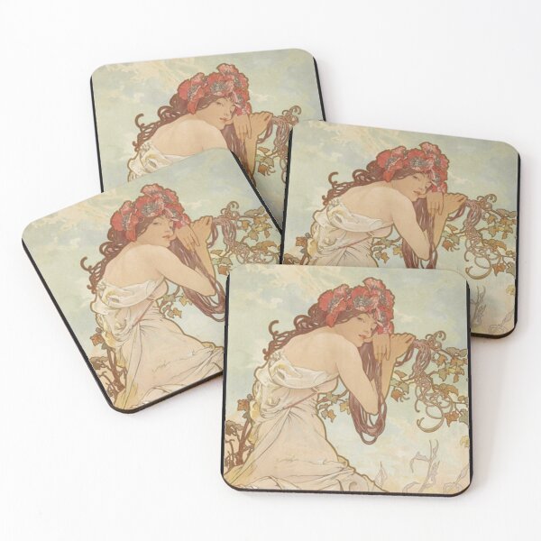 Item preview, Summer by Alphonse Mucha designed and sold by Mr Reindeer.