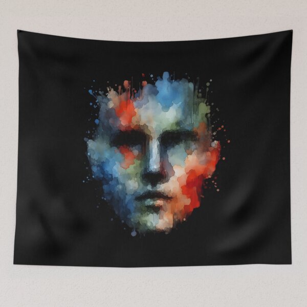 Item preview,  Abstract Watercolor Face Art designed and sold by pumsquare.