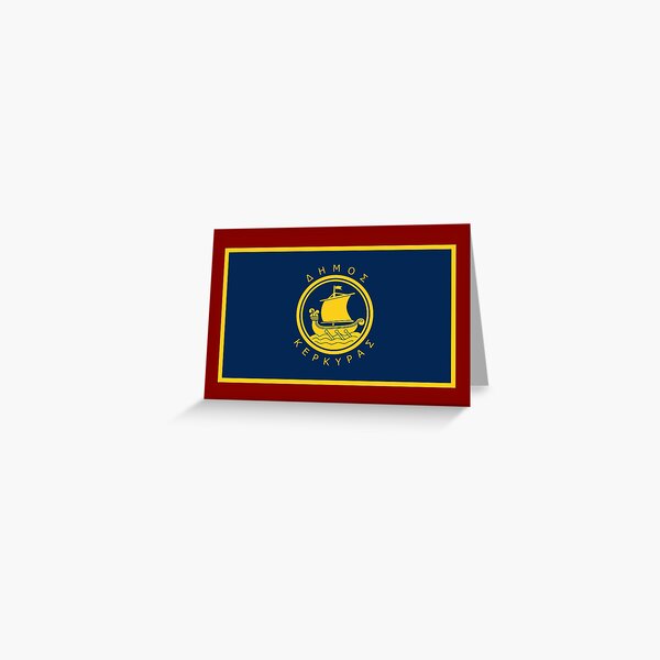 Item preview, Flag of Corfu, Greece designed and sold by PZAndrews.