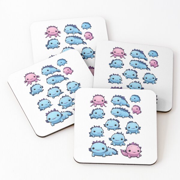 Item preview, Whimsical Axolotl Creatures designed and sold by RetroPop23.