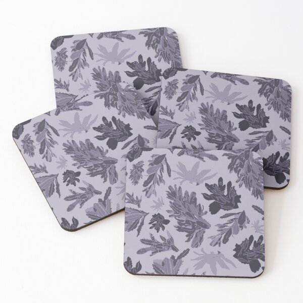 Item preview, Faded Purple Banksia Leaves - Serene Winter Nature Art Print, Katoomba Inspired designed and sold by Jay Dee Dearness.