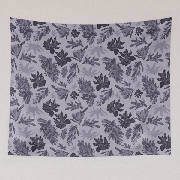 Item preview, Faded Purple Banksia Leaves - Serene Winter Nature Art Print, Katoomba Inspired designed and sold by Jay Dee Dearness.