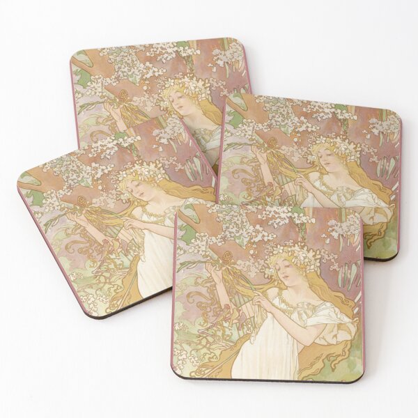 Item preview, Spring by Alphonse Mucha designed and sold by Mr Reindeer.