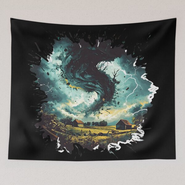 Item preview, Storm Surge Over Fields designed and sold by AI-Only Creations.