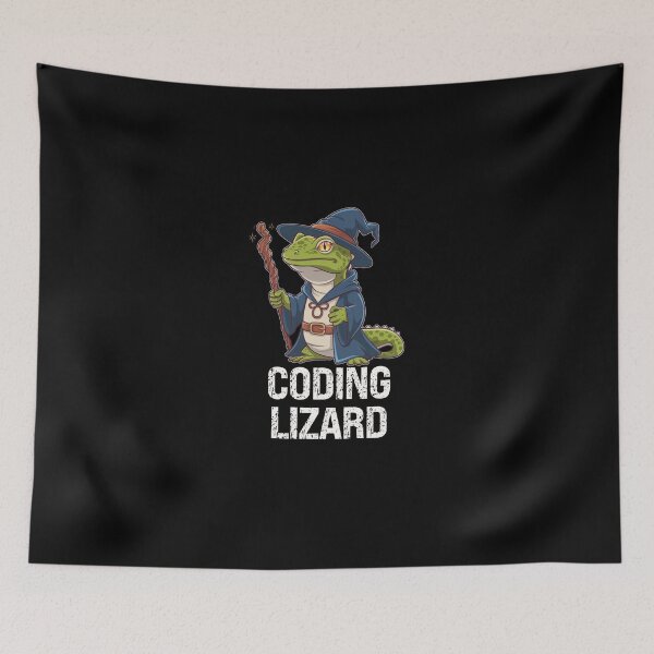 Item preview, Coding Lizard Fantasy Coder Funny designed and sold by vaxiek.