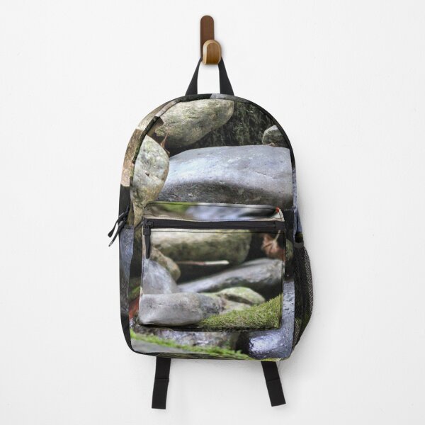 Item preview, River stream with moss on rocks designed and sold by InezPhotography.