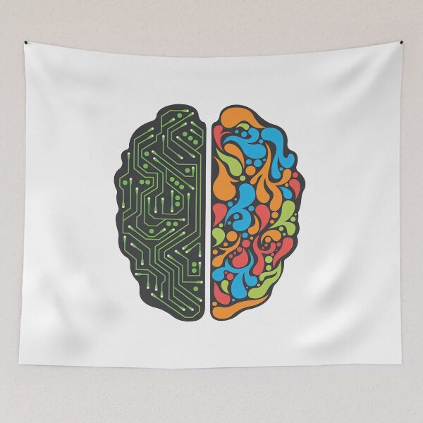 Item preview, Logic vs creativity designed and sold by BlackHoleShop.