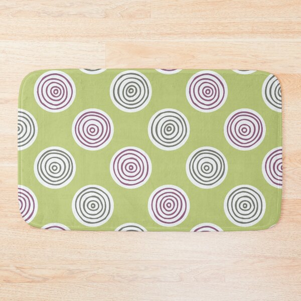 Item preview, Green Twist Hand Drawn Concentric Circles Pattern designed and sold by schorrnuff.