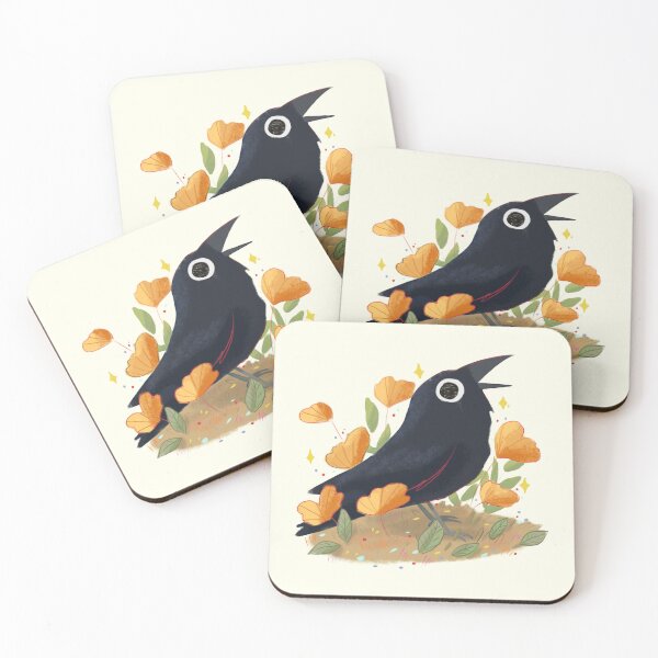Item preview, Cute crow illustration  designed and sold by Mayarart.