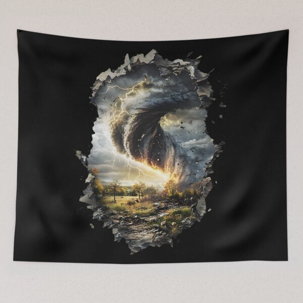 Item preview, Cyclone of Destruction designed and sold by AI-Only Creations.