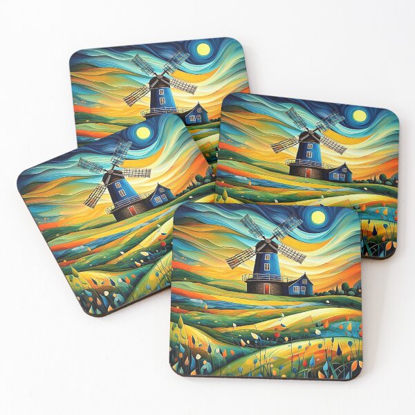 Item preview, Windmill at night 8 designed and sold by George Hutton Hunter.