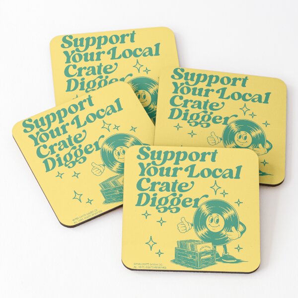 Item preview, Support Your Local Crate Digger, Vinyl Record Collectors designed and sold by emmjott.