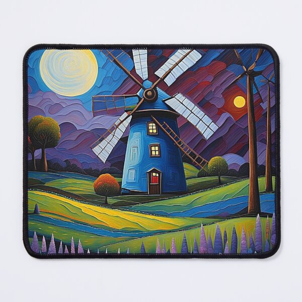 Item preview, Windmill at night 10 designed and sold by George Hutton Hunter.