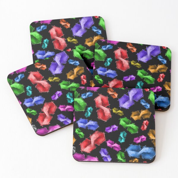 Item preview, Cool S - colorful pattern - black background designed and sold by Themys24.