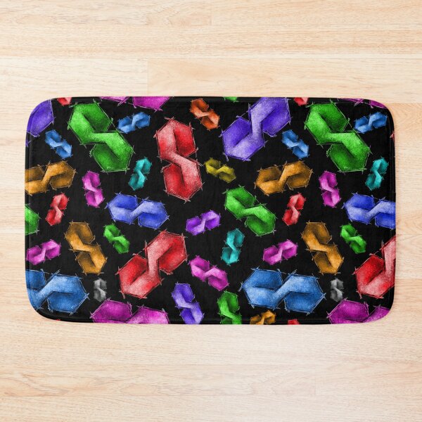 Item preview, Cool S - colorful pattern - black background designed and sold by Themys24.