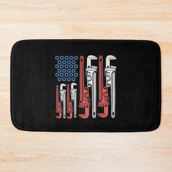 Item preview, Plumber American Flag Pipe Wrench 4th Of July Plumbing designed and sold by DSWShirts.