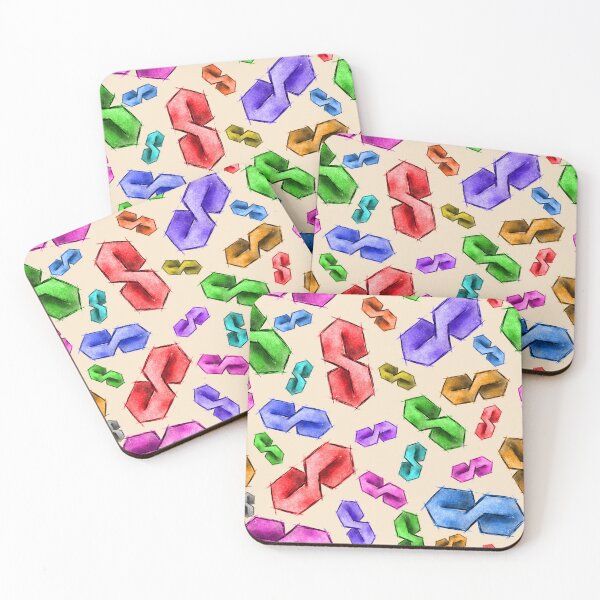 Item preview, Cool S - colorful pattern - light background designed and sold by Themys24.