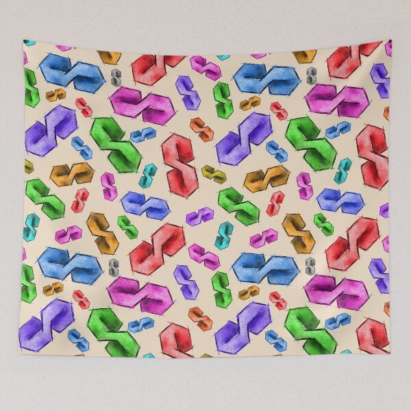 Item preview, Cool S - colorful pattern - light background designed and sold by Themys24.