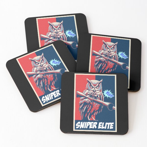 Item preview, Sniper Owl Funny Comic designed and sold by TrueArtsStore.