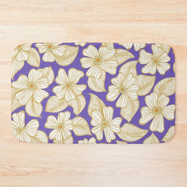 Item preview, Hand Drawn Purple Tropical Flower Swirl Pattern designed and sold by schorrnuff.