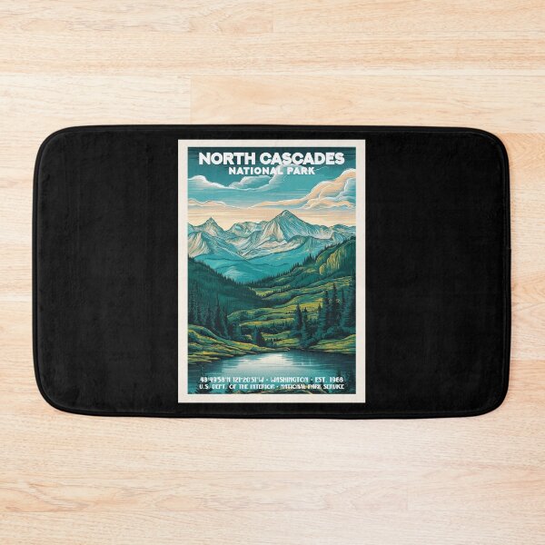 Item preview, North Cascades National Park, Vintage Travel designed and sold by PinkandP.