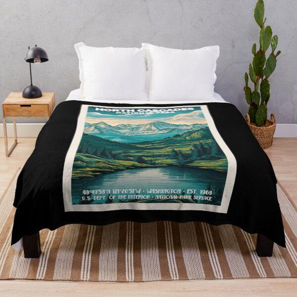 Item preview, North Cascades National Park, Vintage Travel designed and sold by PinkandP.