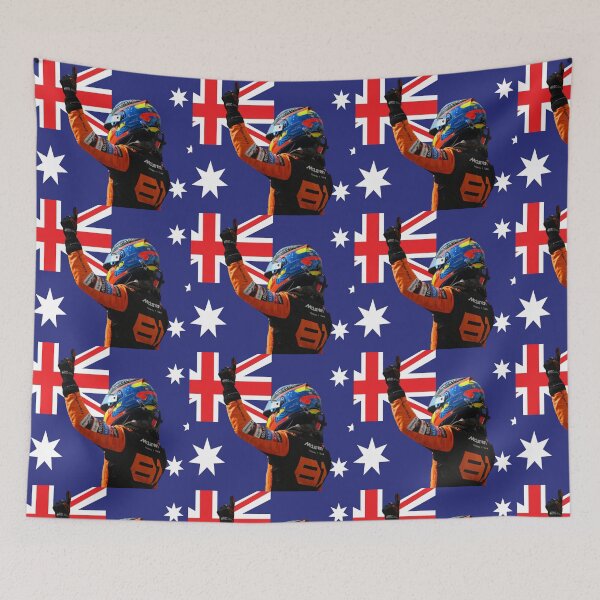 Item preview, Oscar Piastri Australia Flag Celebration designed and sold by archiewildsbull.