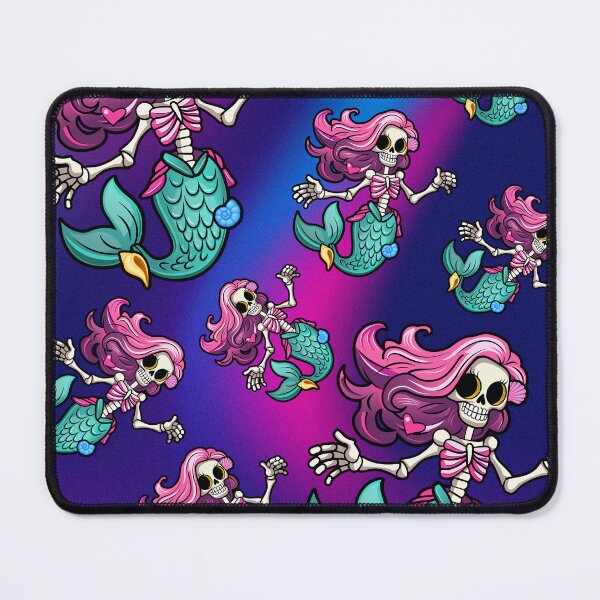 Item preview, Creepy Cute Magic: Meet the Pink-Haired Skeleton Mermaid designed and sold by Webstudio 2Amigos.