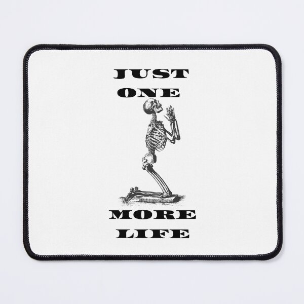 Item preview, Fun and terrifying design of a skeleton on his knees praying for one more life. Perfect gift designed and sold by StyleFused.
