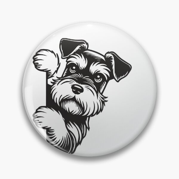Item preview, Schnauzer mirando fijamente designed and sold by DogGarden.