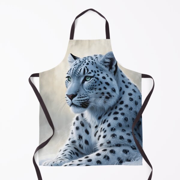 Item preview, Majestic Snow Leopard Art | Winter Wonderland Collection | Wildlife Illustration by LaLi Designs designed and sold by LaLi-Designs.