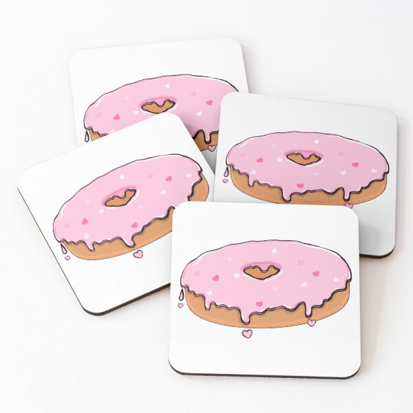 Item preview, Pink Heart Donut  designed and sold by Doodalos.