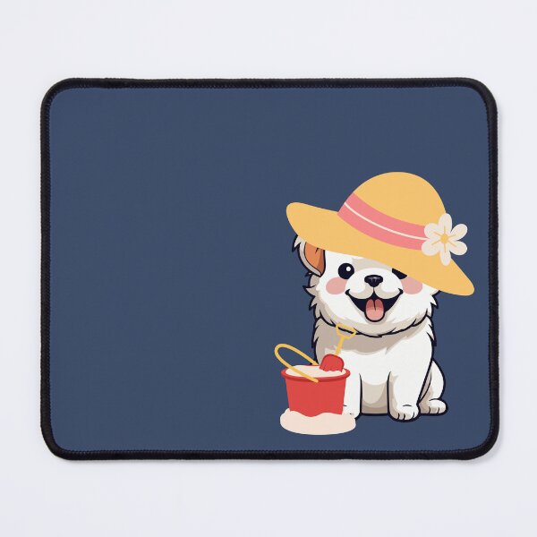 Item preview, Cute yellow hat dog pattern designed and sold by Phatsiyaporn Suksai.