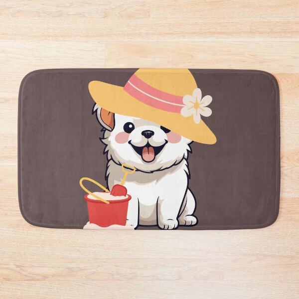 Item preview, Cute yellow hat dog pattern designed and sold by Phatsiyaporn Suksai.