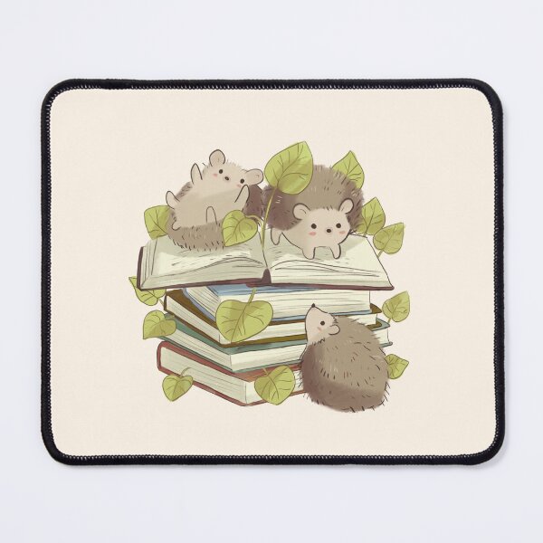 Item preview, Books and hedgehog illustration designed and sold by Mayarart.