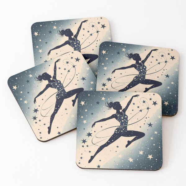 Item preview, Woman Performing Gymnastics in Space, Ai Generated Art  designed and sold by ACC .