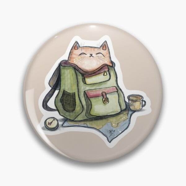 Item preview, Cat Packed In Backpack For Travel designed and sold by Julia Sol.