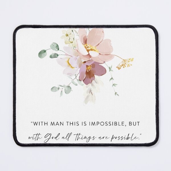 Item preview, With God All Things are Possible designed and sold by KAMdesignhaus.